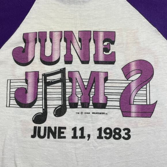Vintage 1980s Alabama Band June Jam Concert Tour T-Shirt Sz XL - Picture 10 of 10